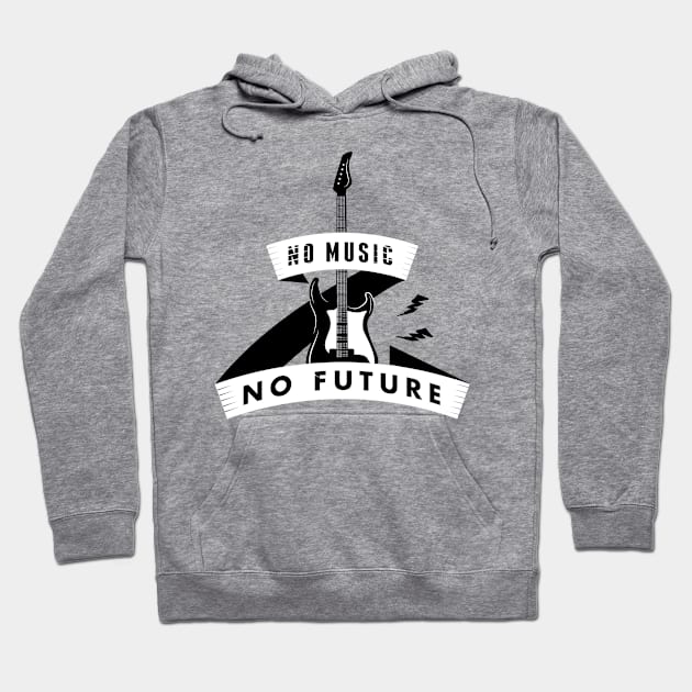 No Music No future (2) Hoodie by nektarinchen